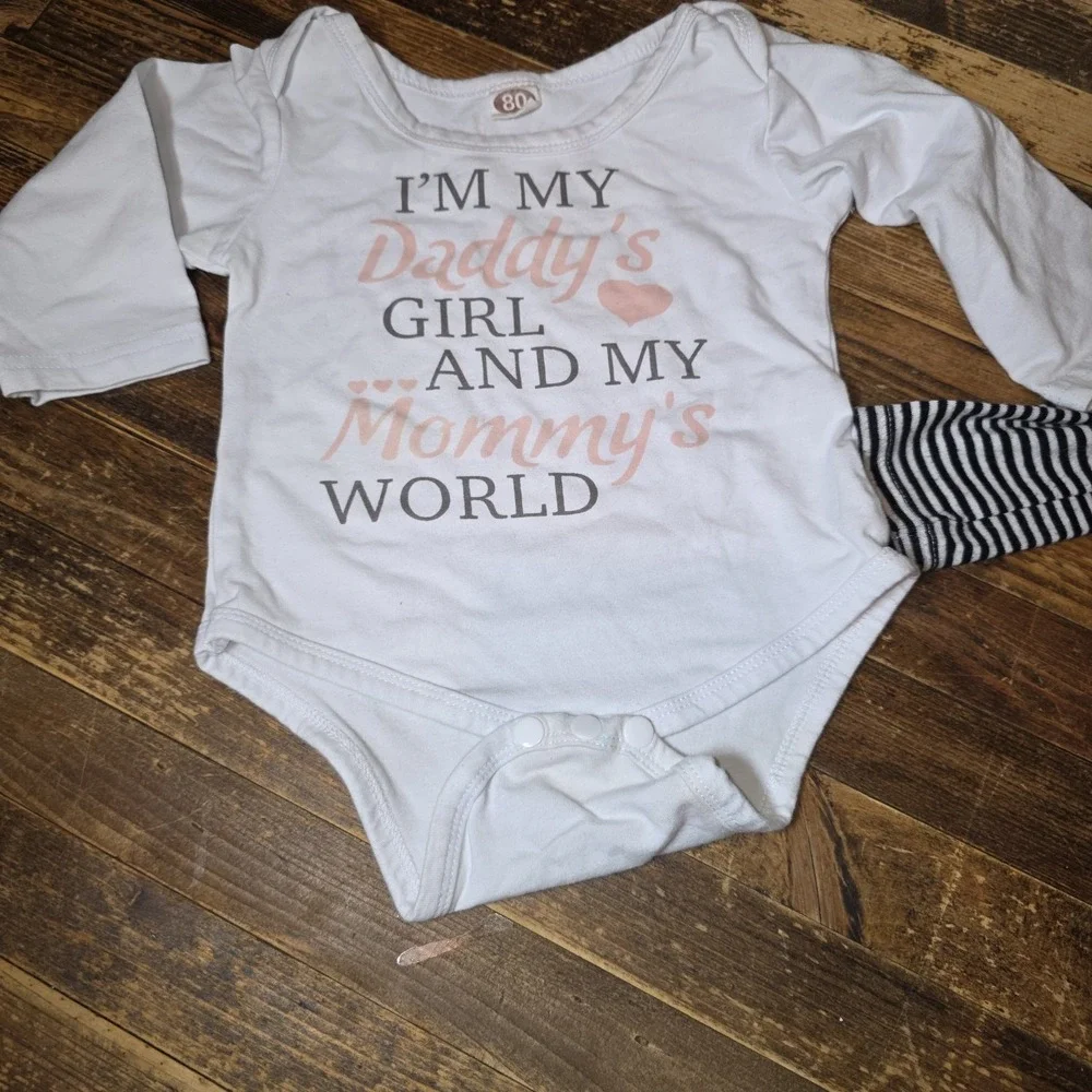Baby Girl 6-9 Mo Bodysuit 8 pc Long-sleeved Lot Pajamas Tops One Piece Bundle